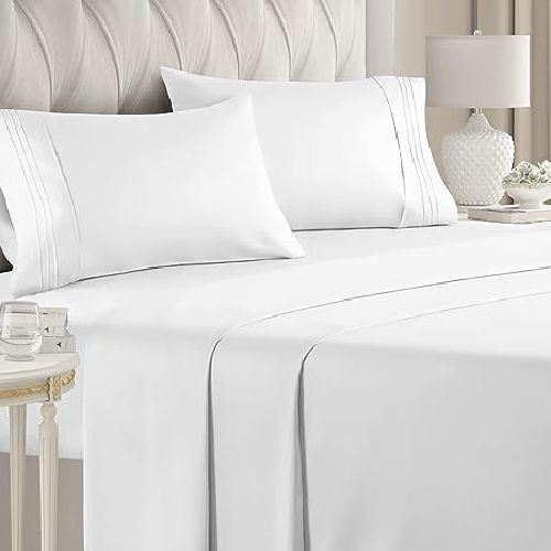 Queen Size Sheet Set - Breathable & Cooling