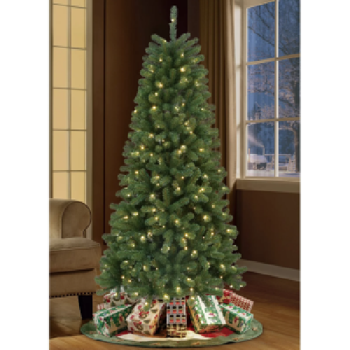 Artificial 7' LED Lighted Christmas Tree