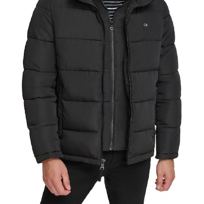 Men's Puffer With Set In Bib Detail, Created for Macy's 